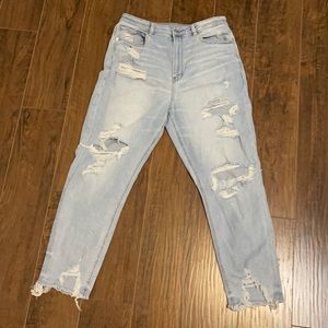 AE highest rise mom jeans, only wore once